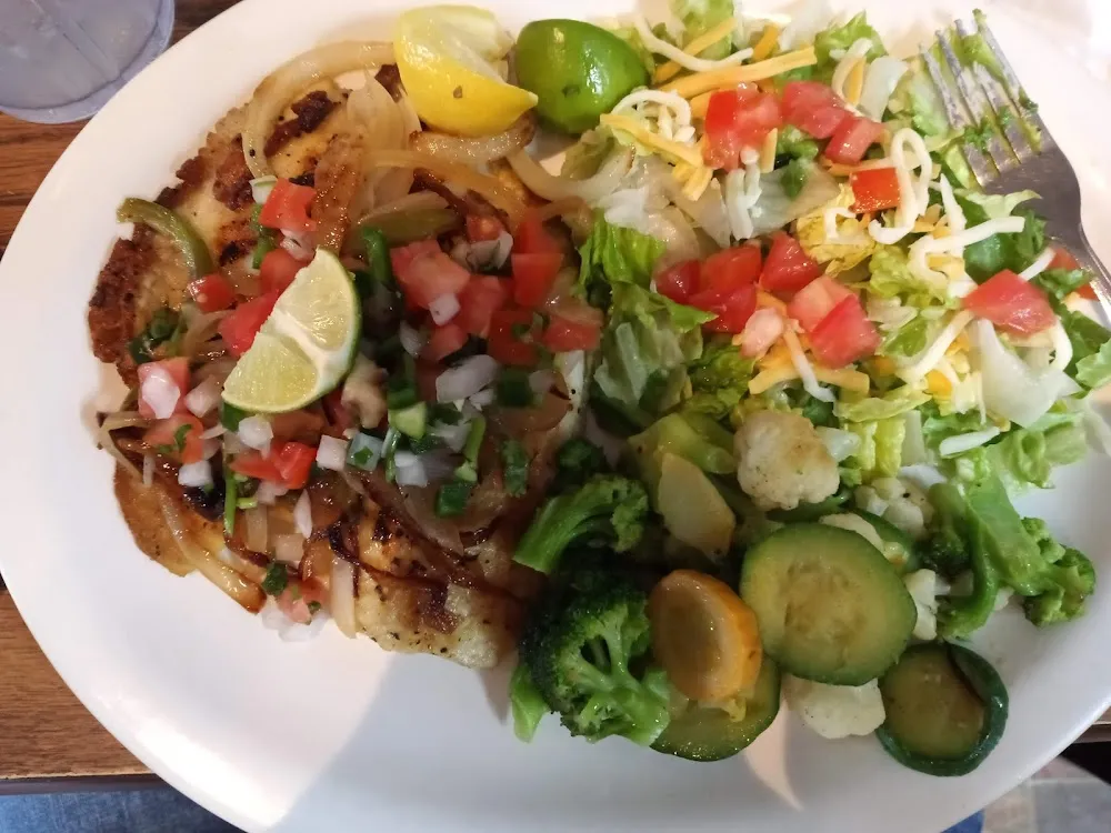 Tilapia with Fresh Mixed Veggies